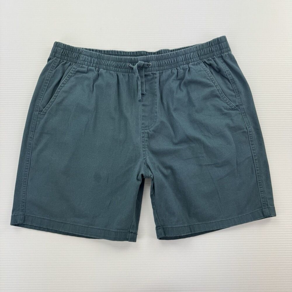 Jachs NY Mens XL Teal Elastic Waist Shorts Drawstring Stretch Beach Casual